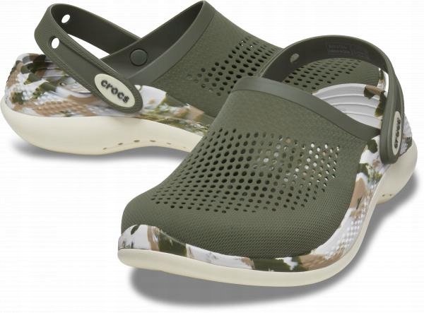 Damskie Buty Chodaki Klapki Crocs Literide 360 Marbled Clog 43 44