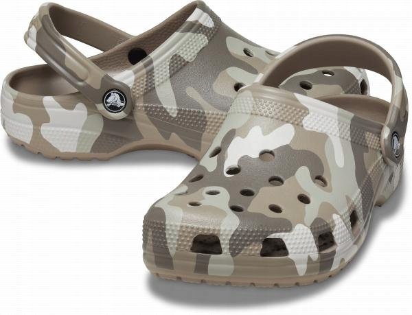 Damskie Buty Klapki Chodaki Crocs Classic Printed Camo Clog