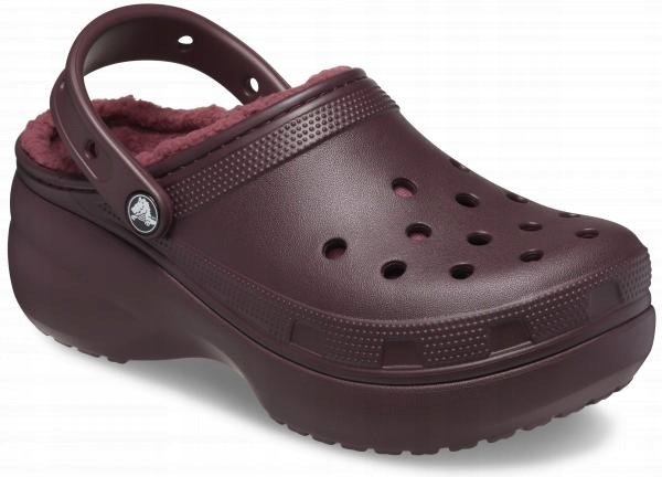 Damskie Ocieplane Buty Chodaki Crocs Classic Platform Lined Clog 37 38