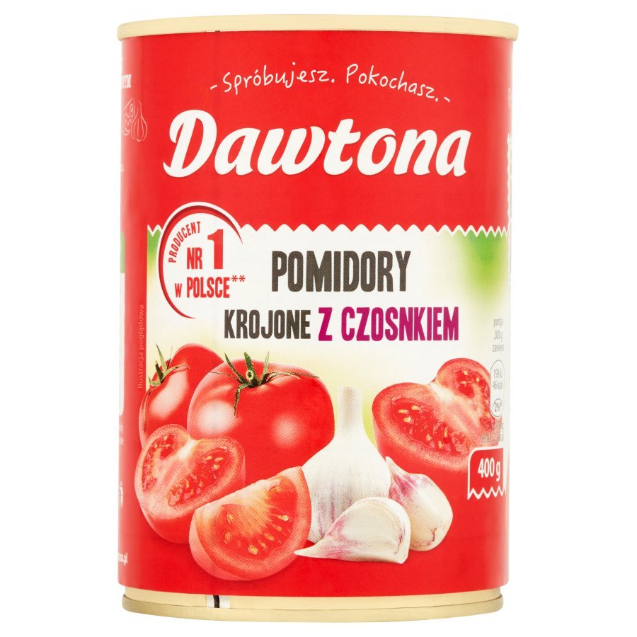 Dawtona Pomidory Krojone Z Czosnkiem 400 G Dawtona Sklep EMPIK