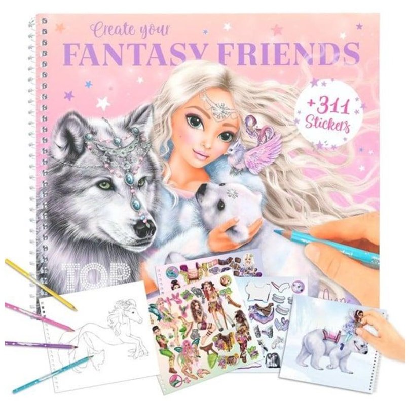 Depesche Zestaw Z Naklejkami Fantasy Friend Top Model A