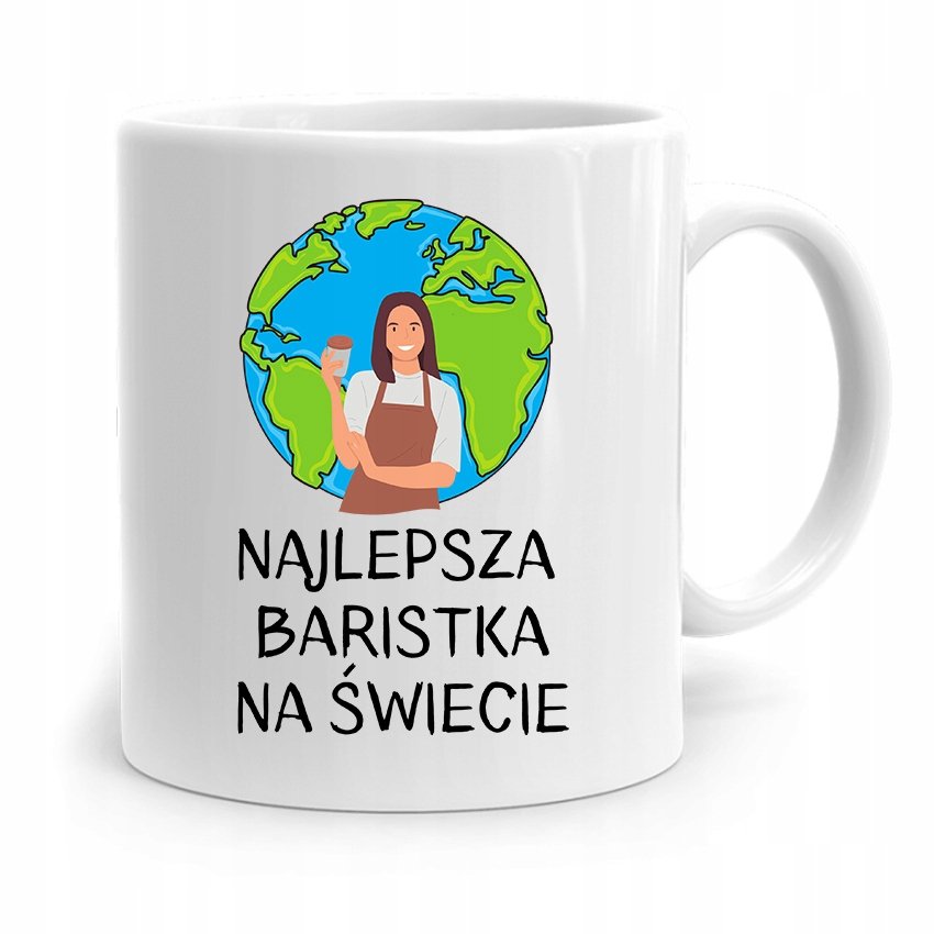 DLA BARISTY BARISTKI KAWIARKI KUBEK NA PREZENT z Nadrukiem ze Zdjęciem