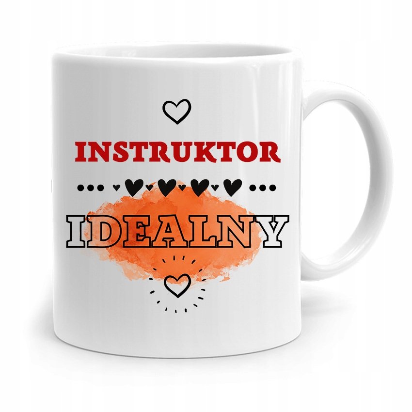 DLA INSTRUKTORA KUBEK PREZENT INSTRUKTOR IDEALNY Z Nadrukiem Ze