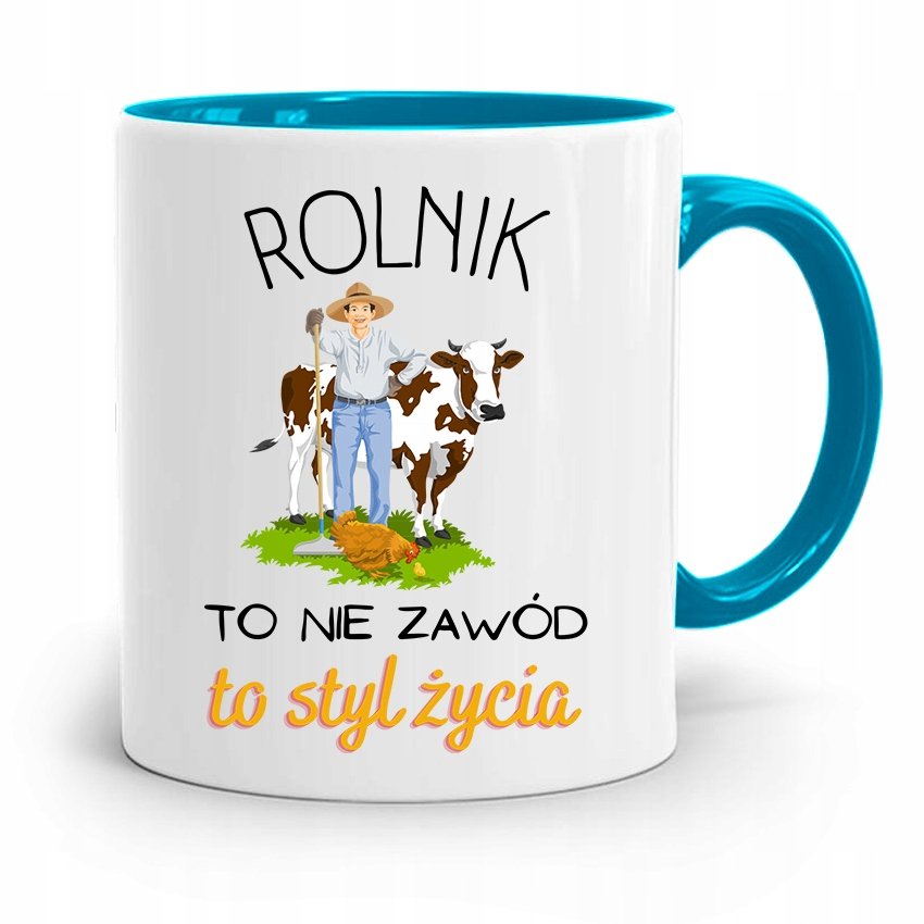 Dla Rolnika Kubek Rolnik To Styl Ycia Prezent Z Nadrukiem Ze Zdj Ciem