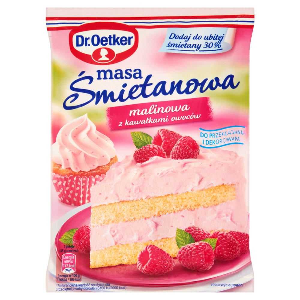 Dr Oetker Masa Mietanowa O Smaku Malinowym G Dr Oetker Sklep