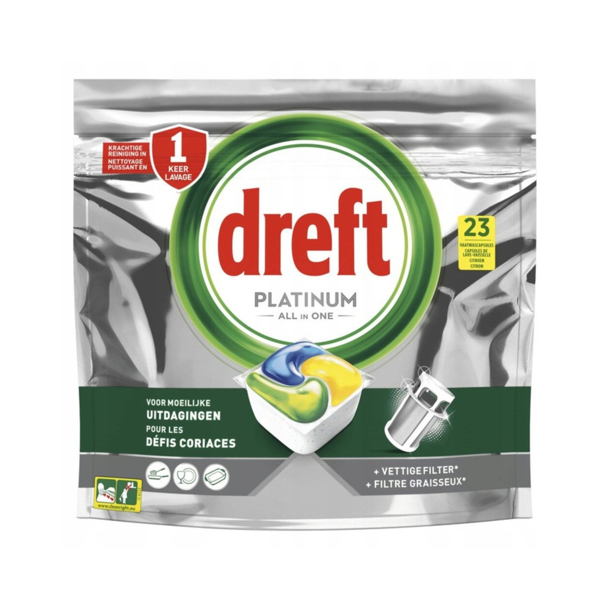 Dreft Platinum Kapsu Ki Do Zmywarki Szt Lemon Dreft Sklep Empik