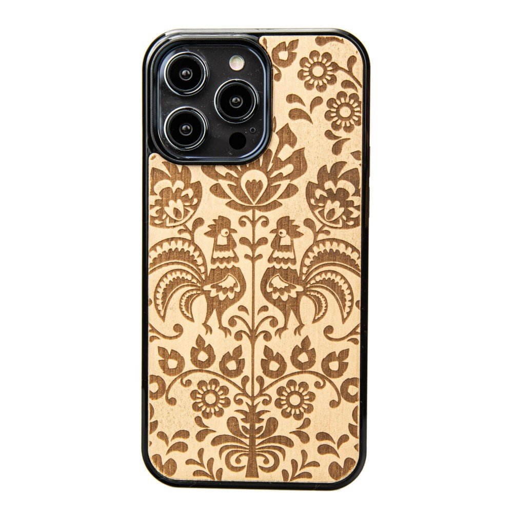 Drewniane Etui Bewood IPhone 14 Pro Max POLSKI FOLK ANIEGRE BEWOOD