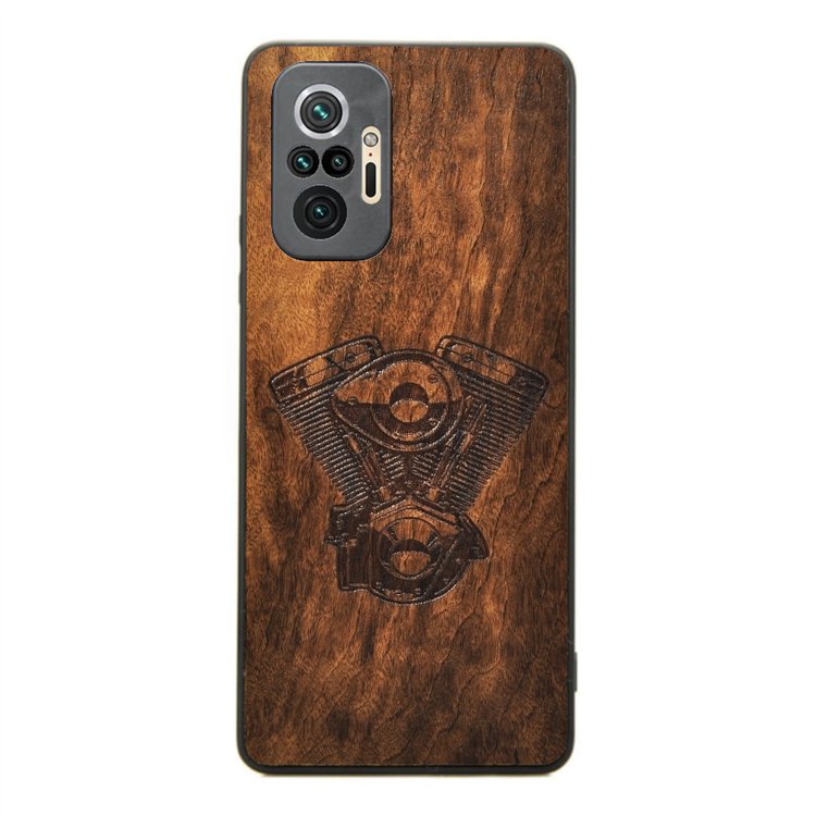 Drewniane Etui Xiaomi Redmi Note 10 Pro V Twin Imbuia Forestzone