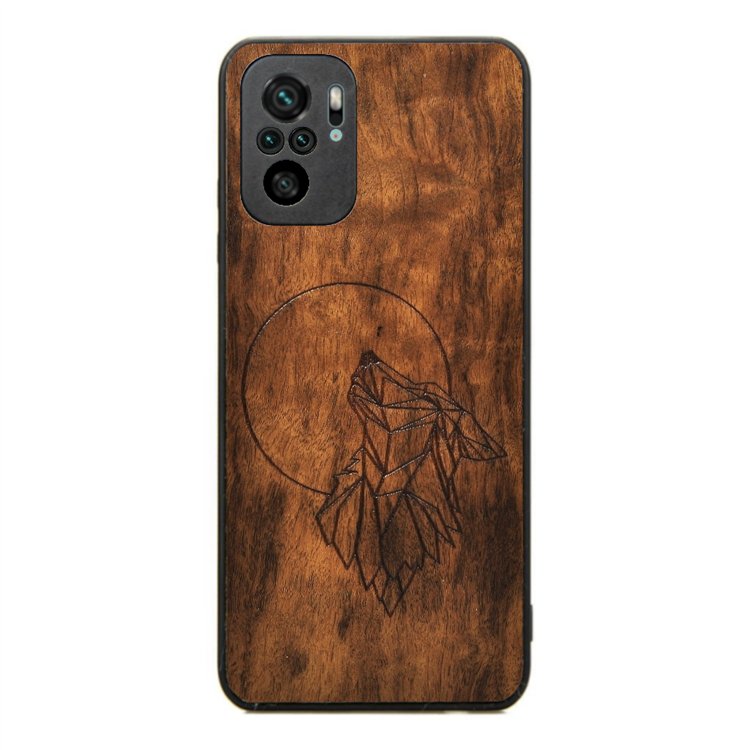 Drewniane Etui Xiaomi Redmi Note 10 Wilk Imbuia Forestzone ForestZone