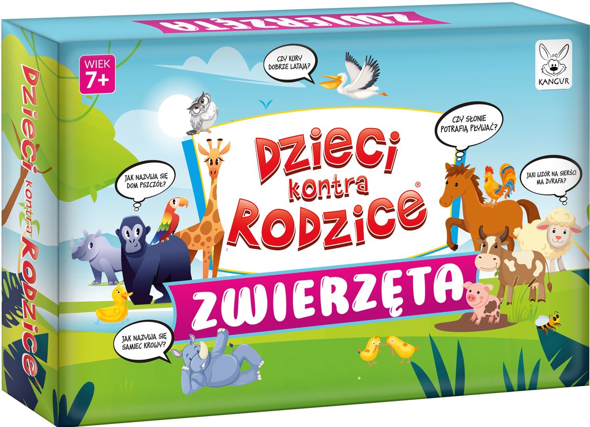 Dzieci Kontra Rodzice Zwierz Ta Gra Planszowa Kangur Kangur Sklep