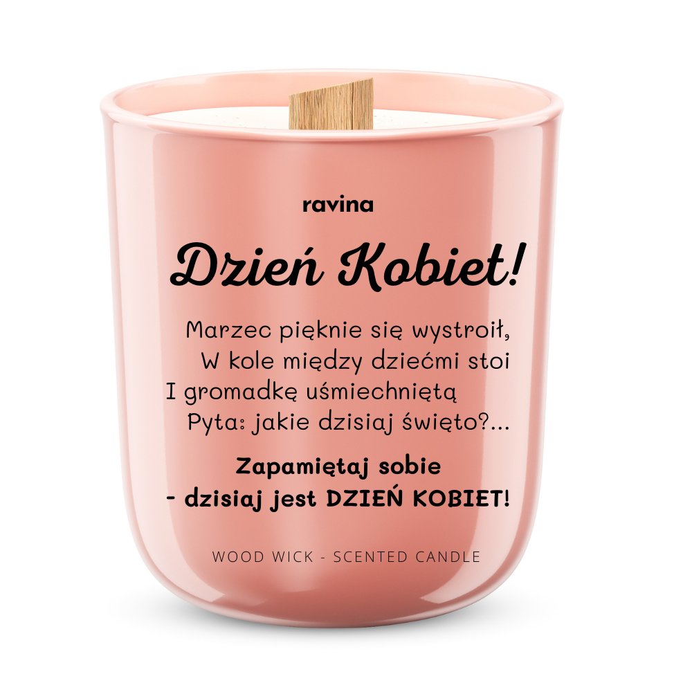 Dzie Kobiet Wieca Na Prezent Dla Kobiety Perfumowana Sojowa Wieca