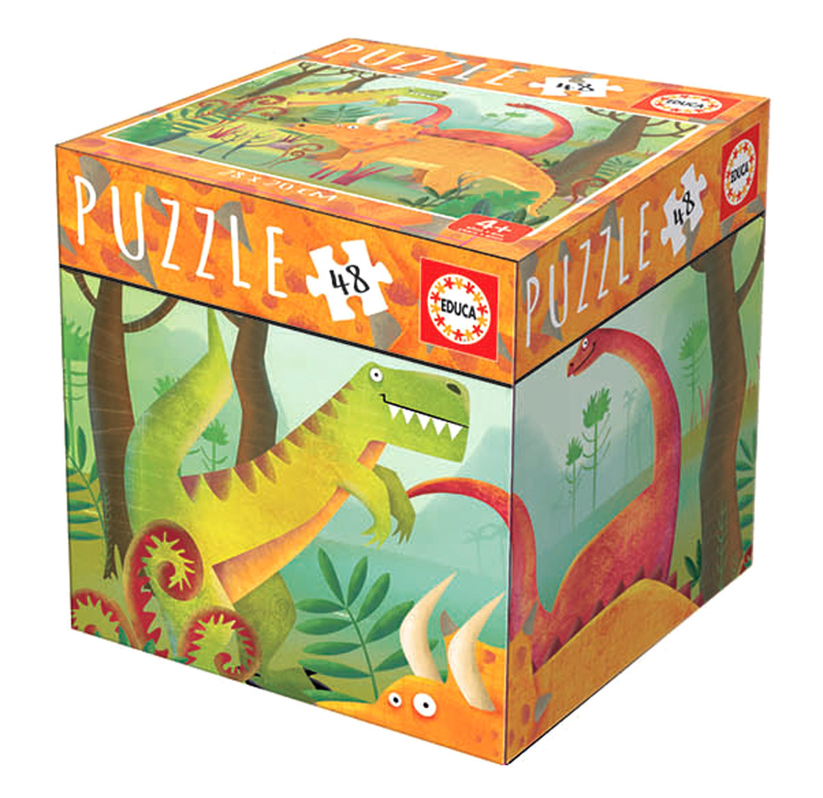 Educa Puzzle 48 Cube Dinozaury 48 El Educa Sklep EMPIK