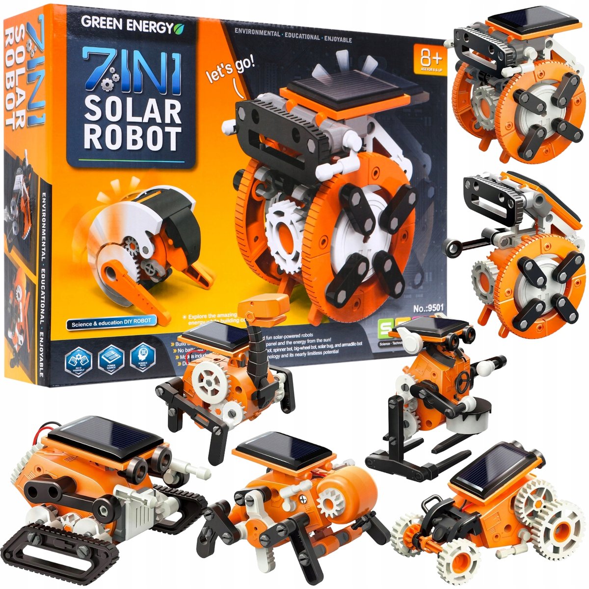 Edukacyjny Solarny Robot Zestaw Budowlany Dla Dzieci Xl Konstrukcyjny