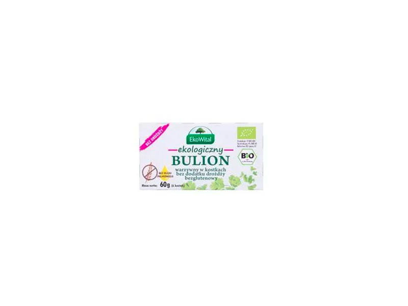 EkoWital Bulion Warzywny W Kostkach Bezglutenowy Bio 60 G Eko Wital