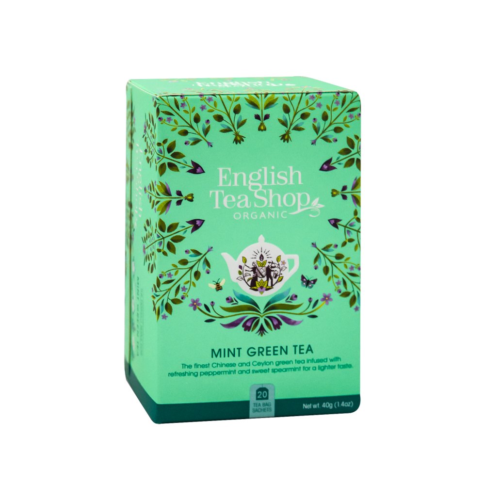 English Tea Shop Herbata Zielona Mint Green Tea Saszetek English