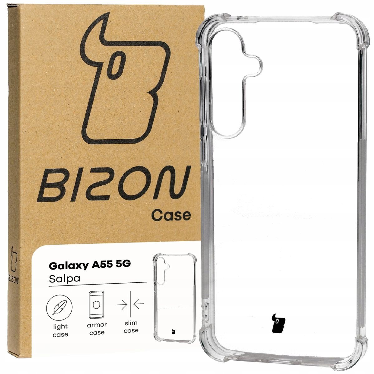 Etui Bizon Case Salpa Do Galaxy A55 5G Przezroczyste Bizon Sklep