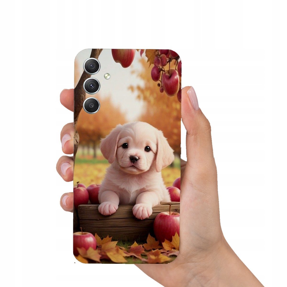 Etui CASE do SAMSUNG GALAXY S21 Z NADRUKIEM PIESKI PIES PUPILEK SŁODKI