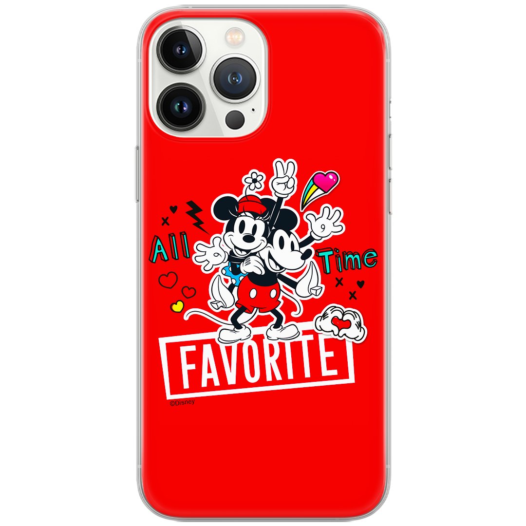 Etui Disney dedykowane do Iphone 14 wzór Mickey i Minnie 011