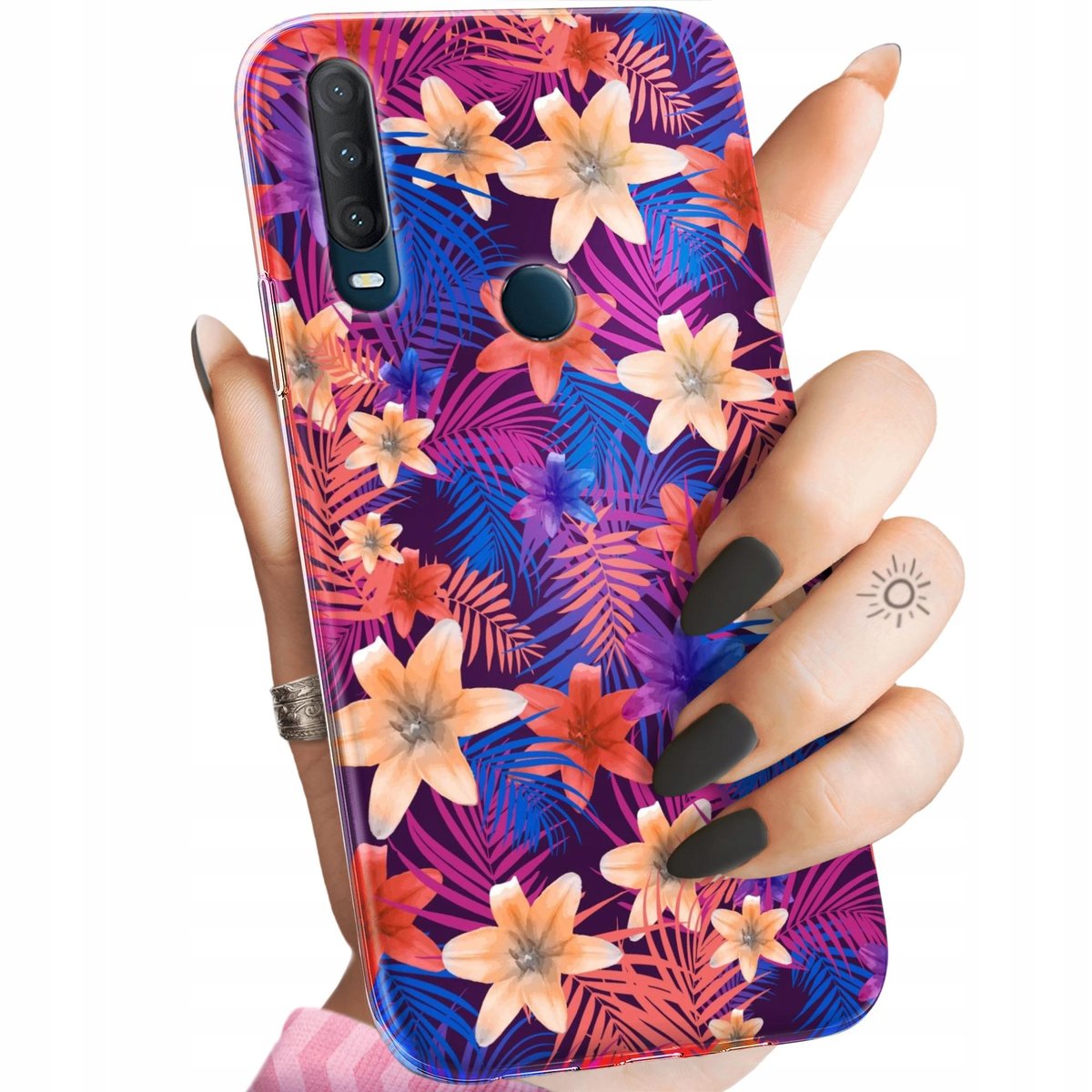 ETUI DO ALCATEL 1S 2020 WZORY TROPIC TROPIKALNE TROPIKI EGZOTYKA