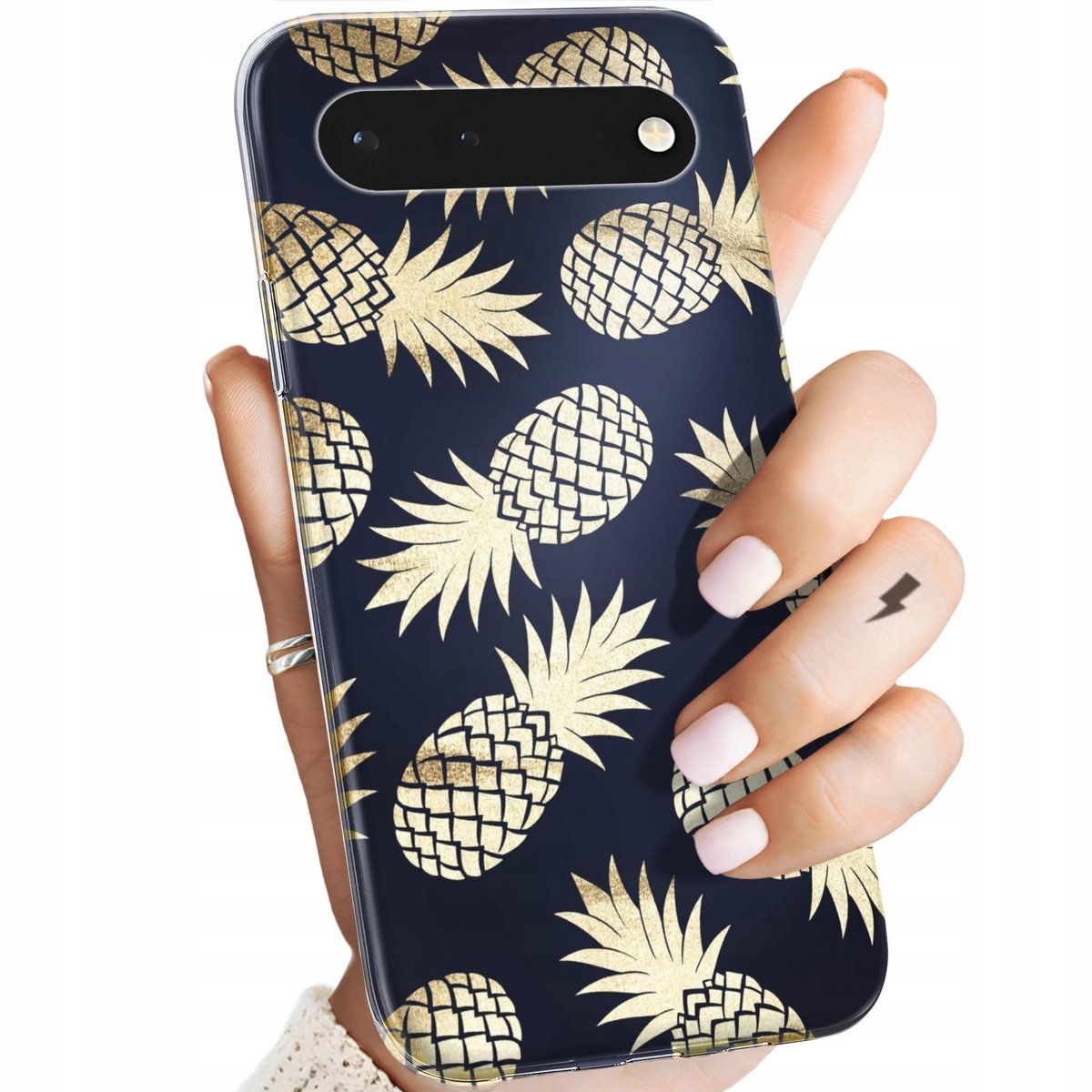 ETUI DO GOOGLE PIXEL 6 PRO WZORY ANANAS OWOCE EGZOTYCZNE OBUDOWA