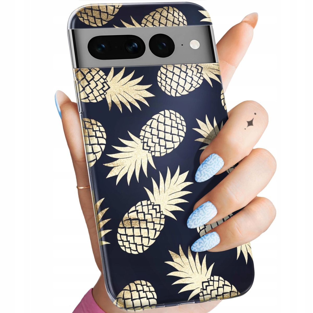 ETUI DO GOOGLE PIXEL 7 PRO WZORY ANANAS OWOCE EGZOTYCZNE OBUDOWA