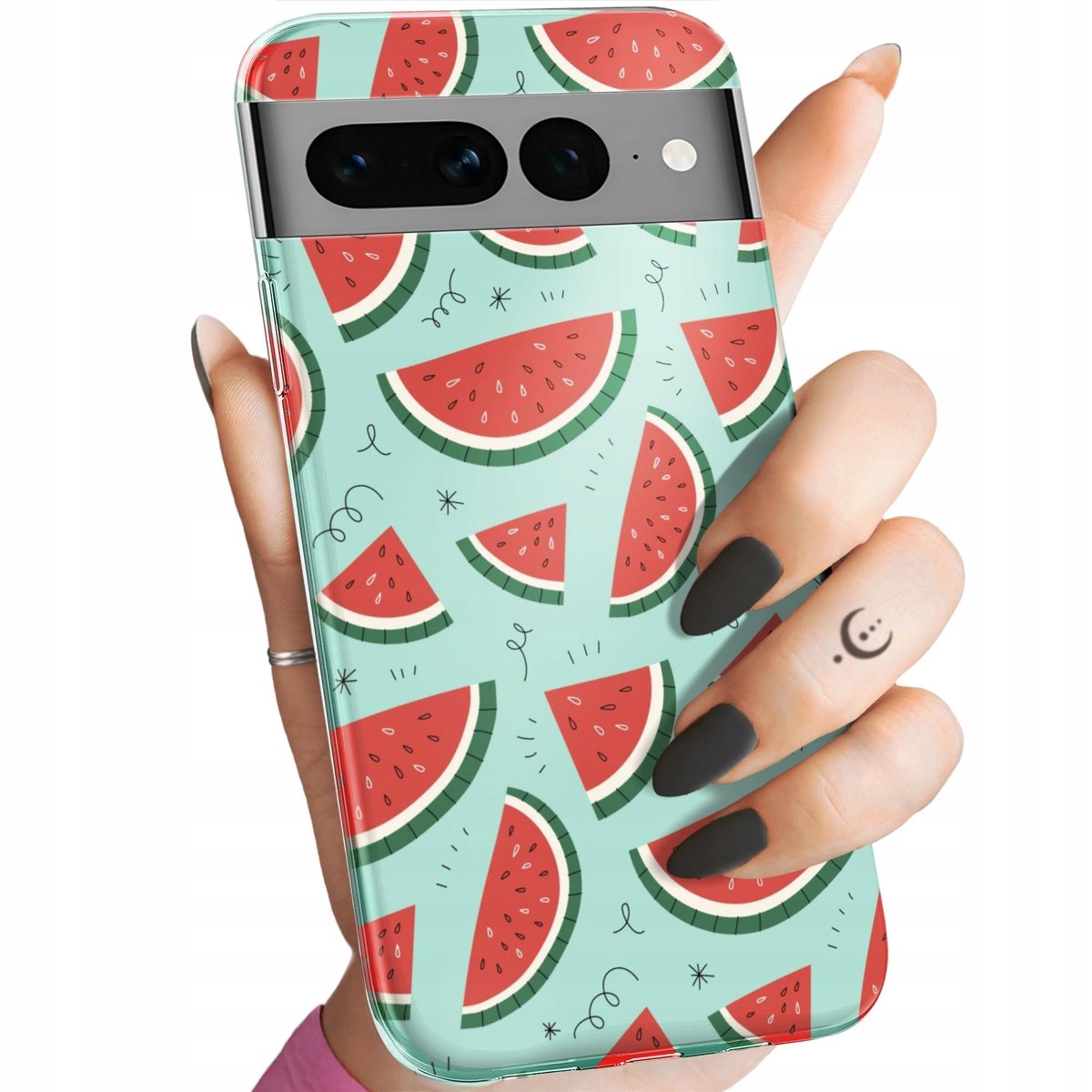 ETUI DO GOOGLE PIXEL 7 PRO WZORY OWOCE ARBUZ ANANAS CYTRYNY OBUDOWA