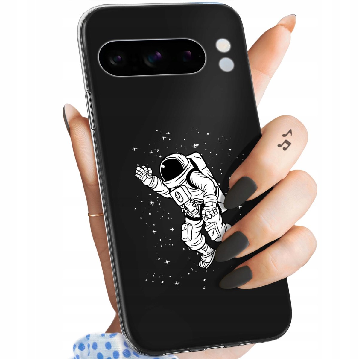 Etui Do Google Pixel 8 Pro Wzory Astronauta Kosmonauta Rakieta Obudowa