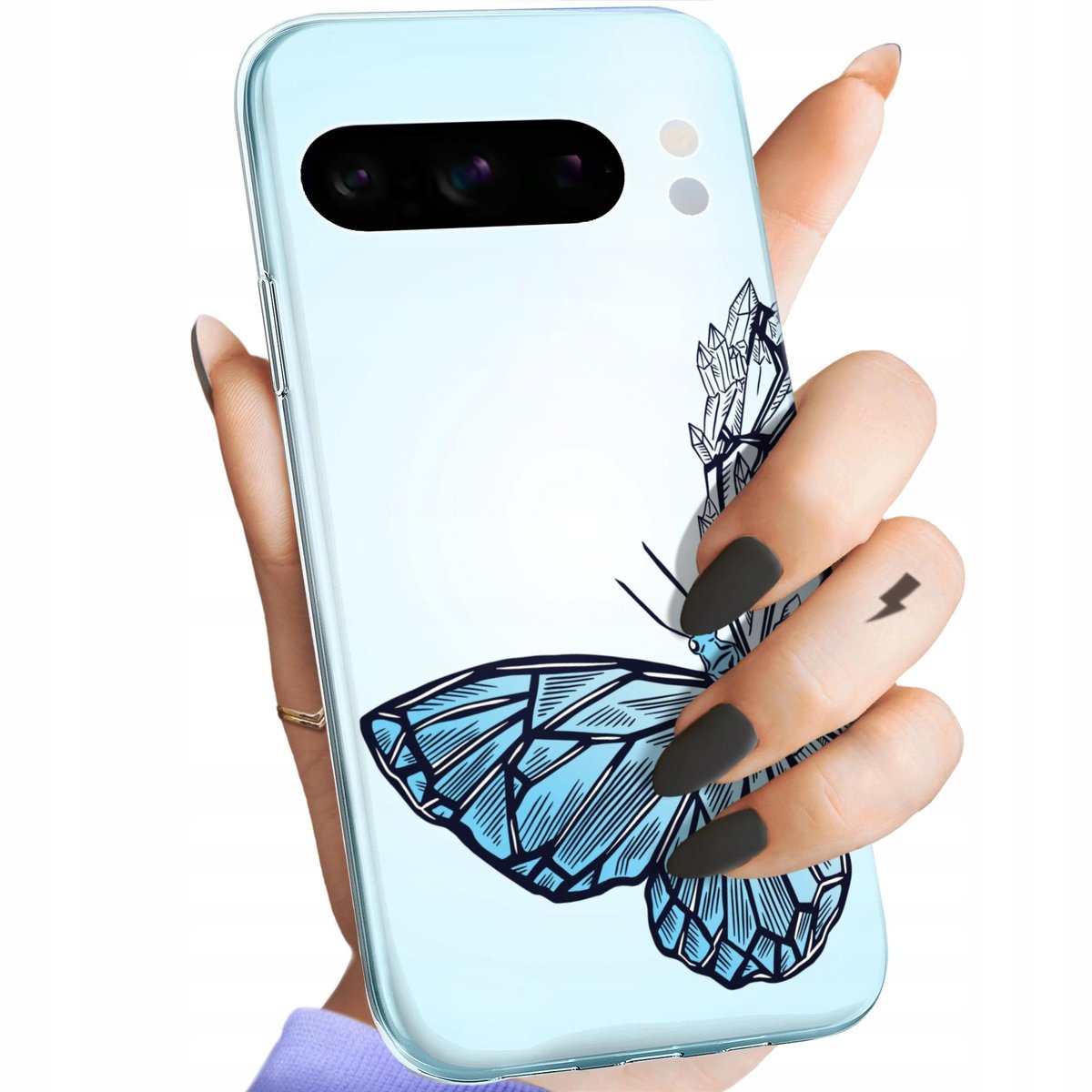 Etui Do Google Pixel 8 Pro Wzory Motyle Butterfly Barwne Obudowa