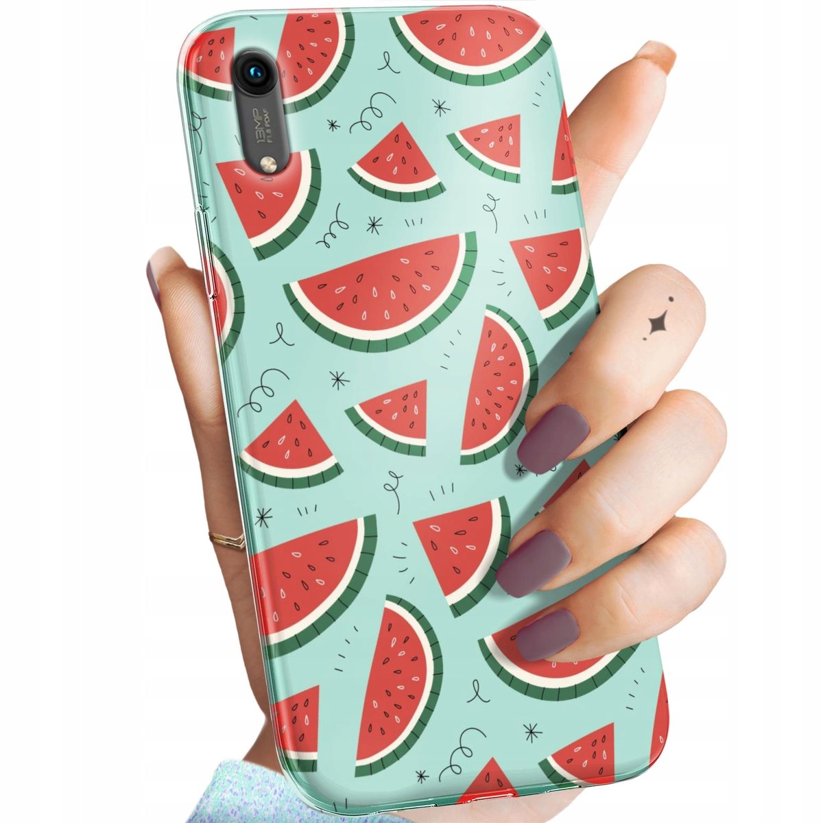 Etui Do Huawei Honor 8A Wzory Owoce Arbuz Ananas Cytryny Obudowa