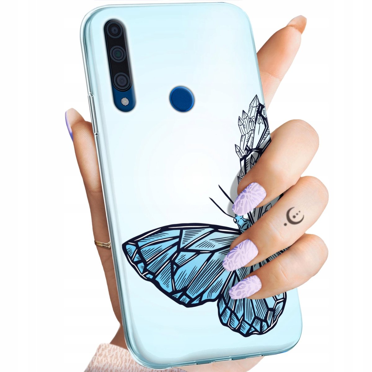 Etui Do Huawei Honor X Wzory Motyle Butterfly Barwne Obudowa Pokrowiec