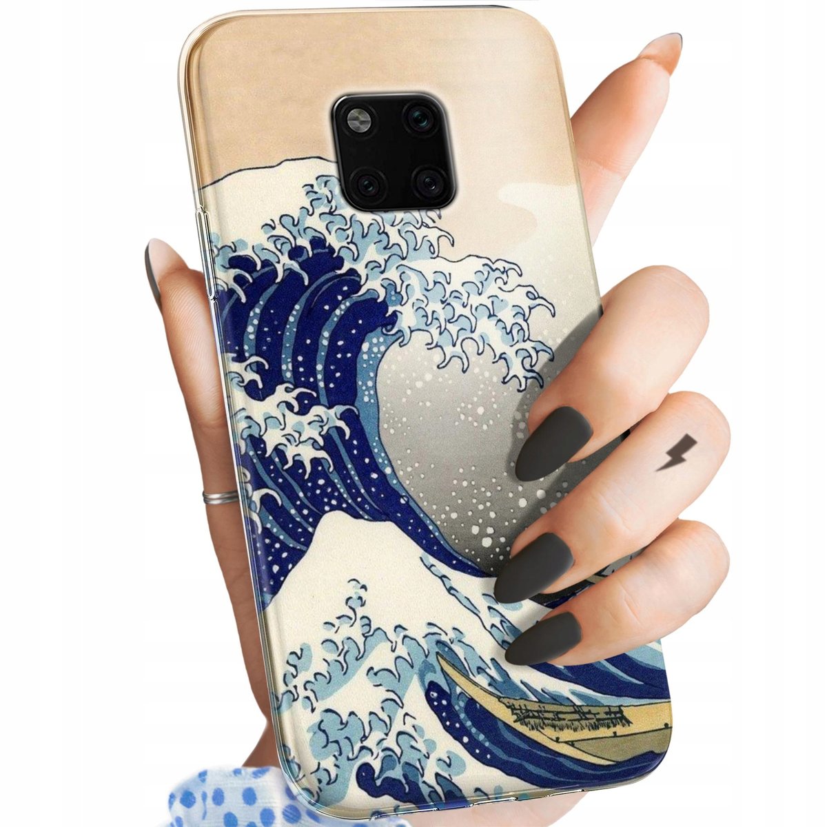 Etui Do Huawei Mate 20 Pro Wzory Japonia Kwiaty Tokio Obudowa Pokrowiec