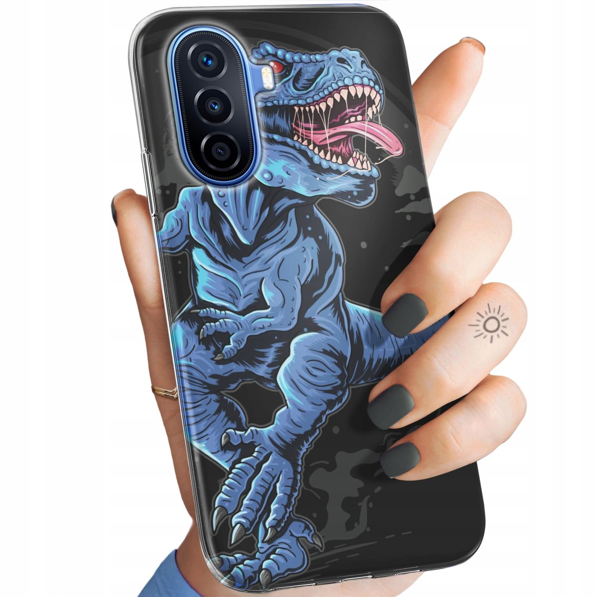 Etui Do Huawei Nova Y70 Wzory Dinozaury Reptilia Prehistoryczne Obudowa