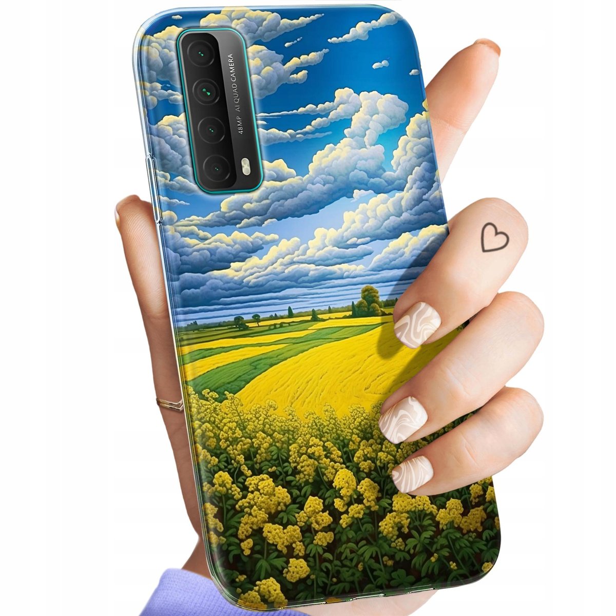 Etui Do Huawei P Smart Wzory Chmury Niebo B Kit Obudowa Pokrowiec