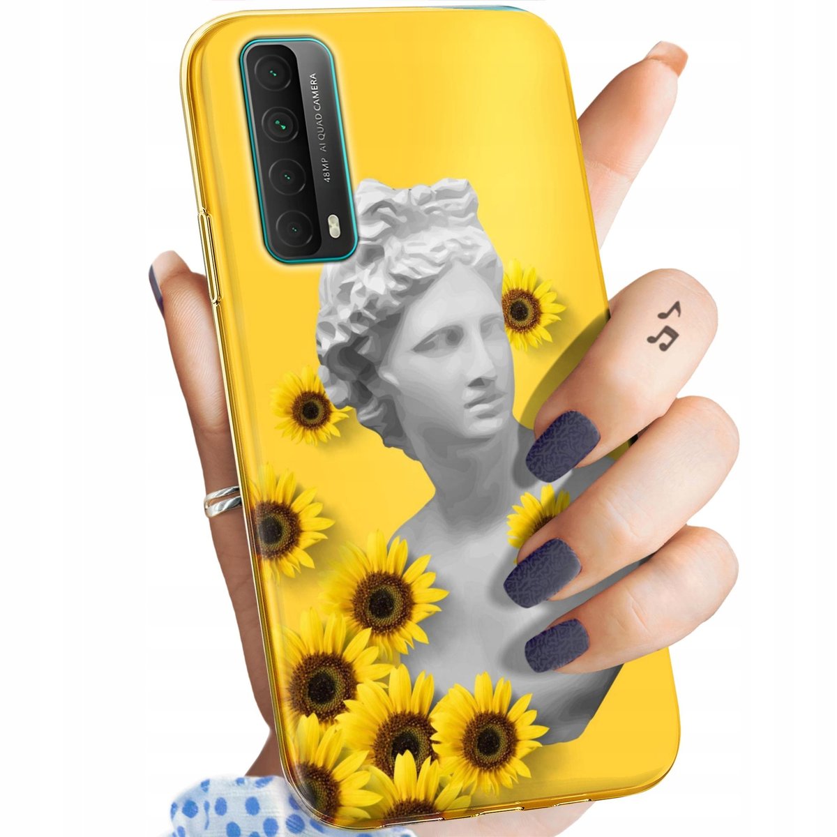 Etui Do Huawei P Smart Wzory Te S Oneczne Yellow Obudowa