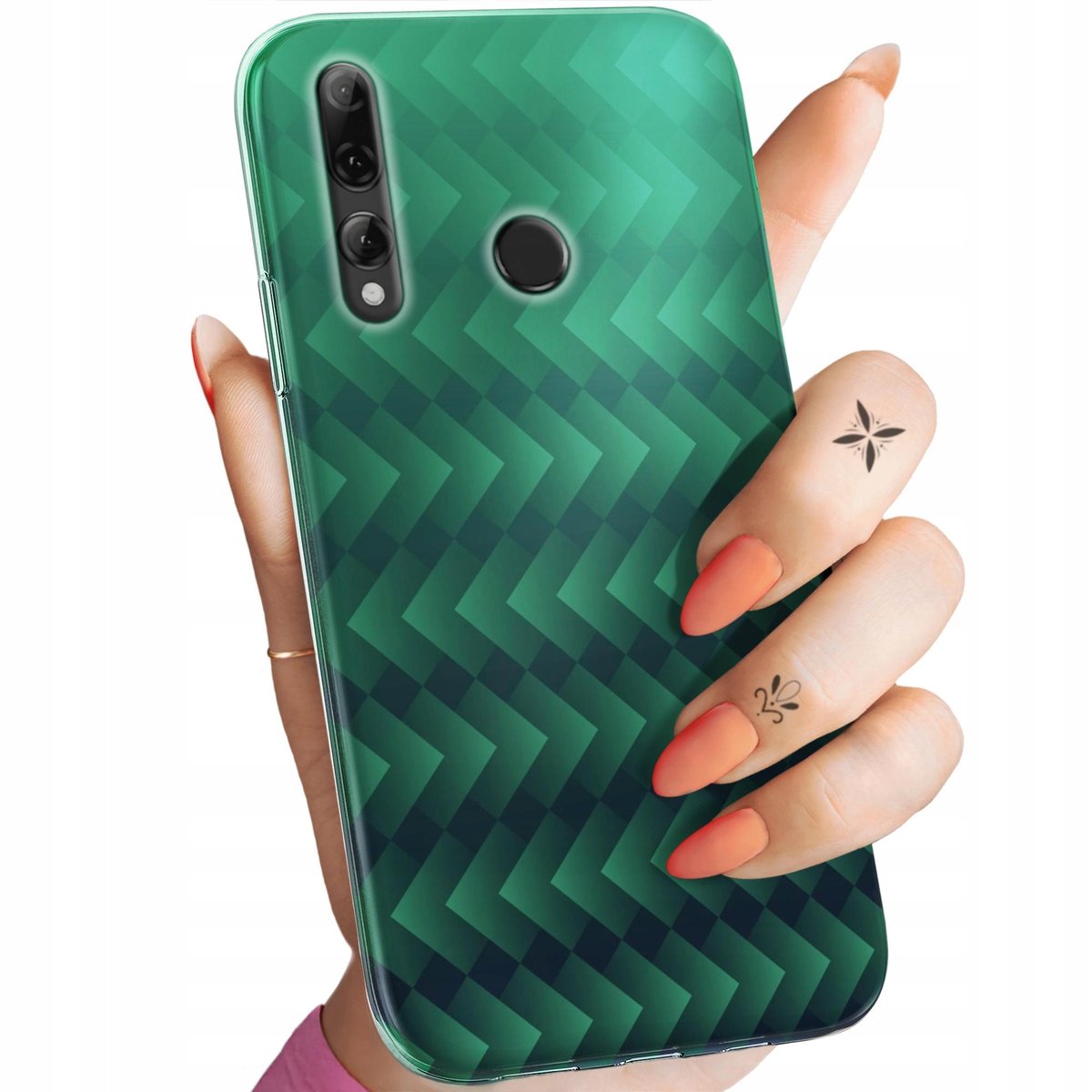 Etui Do Huawei P Smart Plus Wzory Zielone Grassy Green Obudowa