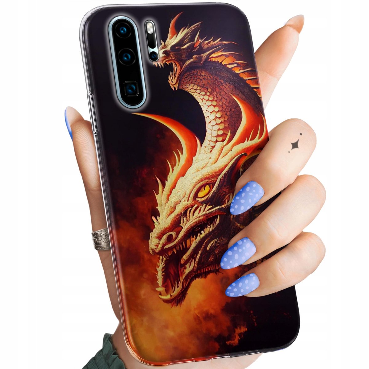 Etui Do Huawei P Pro Wzory Smoki Dragon Taniec Smok W Obudowa