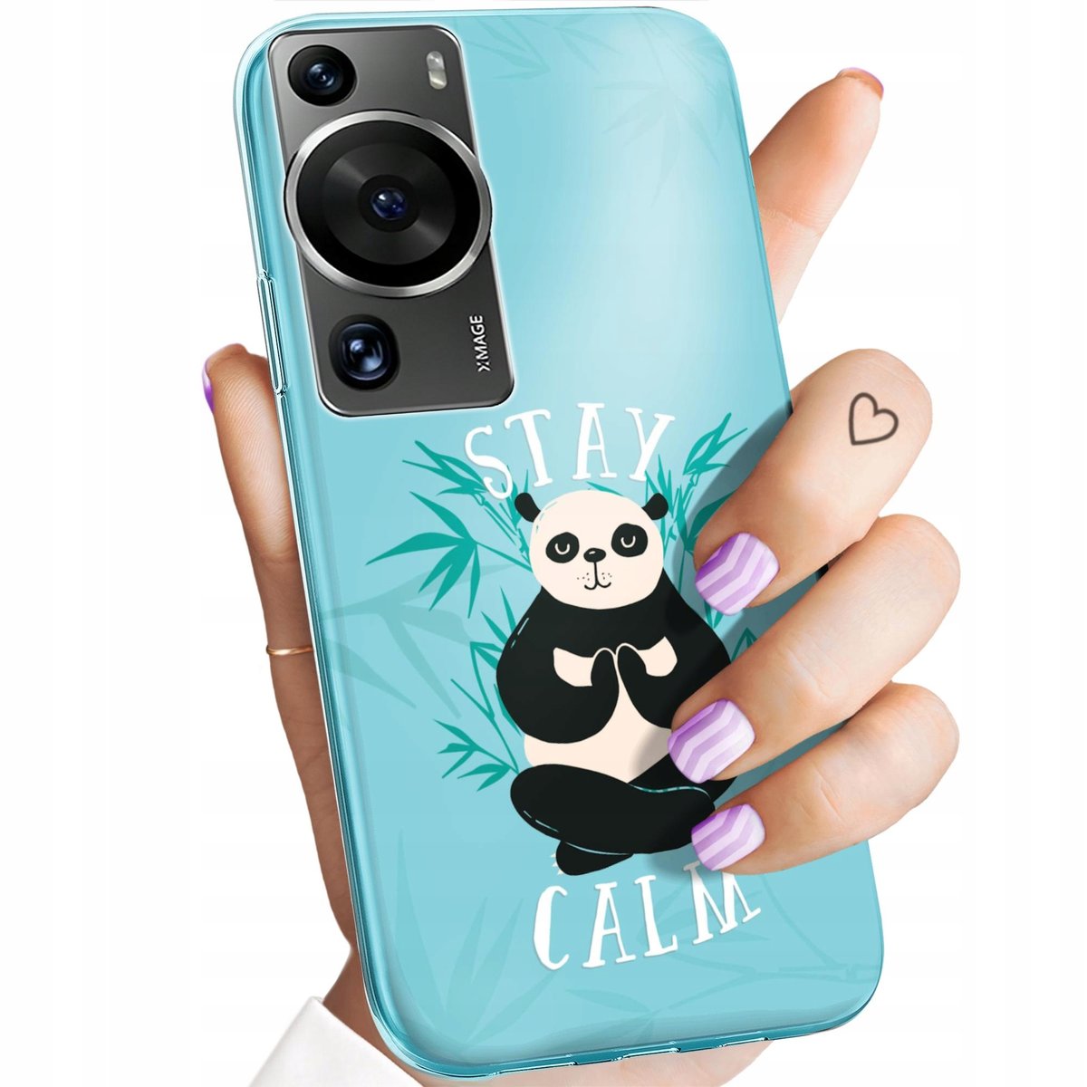 Etui Do Huawei P60 P60 Pro Wzory Panda Bambus Pandy Obudowa Pokrowiec