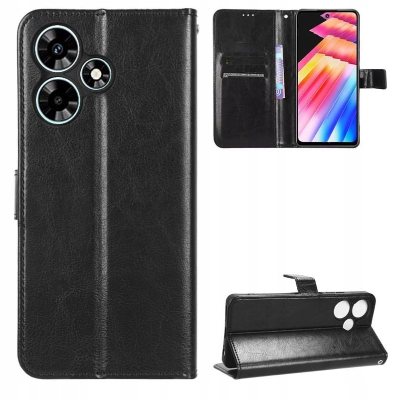 Etui Do Infinix Hot G Lte Smart Crazy Czarne Obudowa Pokrowiec Case