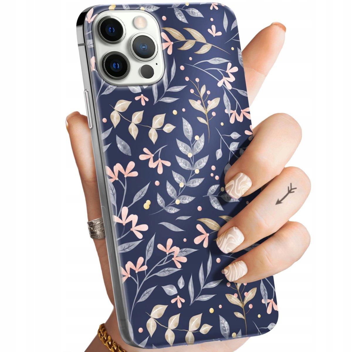 Etui Do Iphone 12 12 Pro Wzory Floral Botanika Bukiety Obudowa