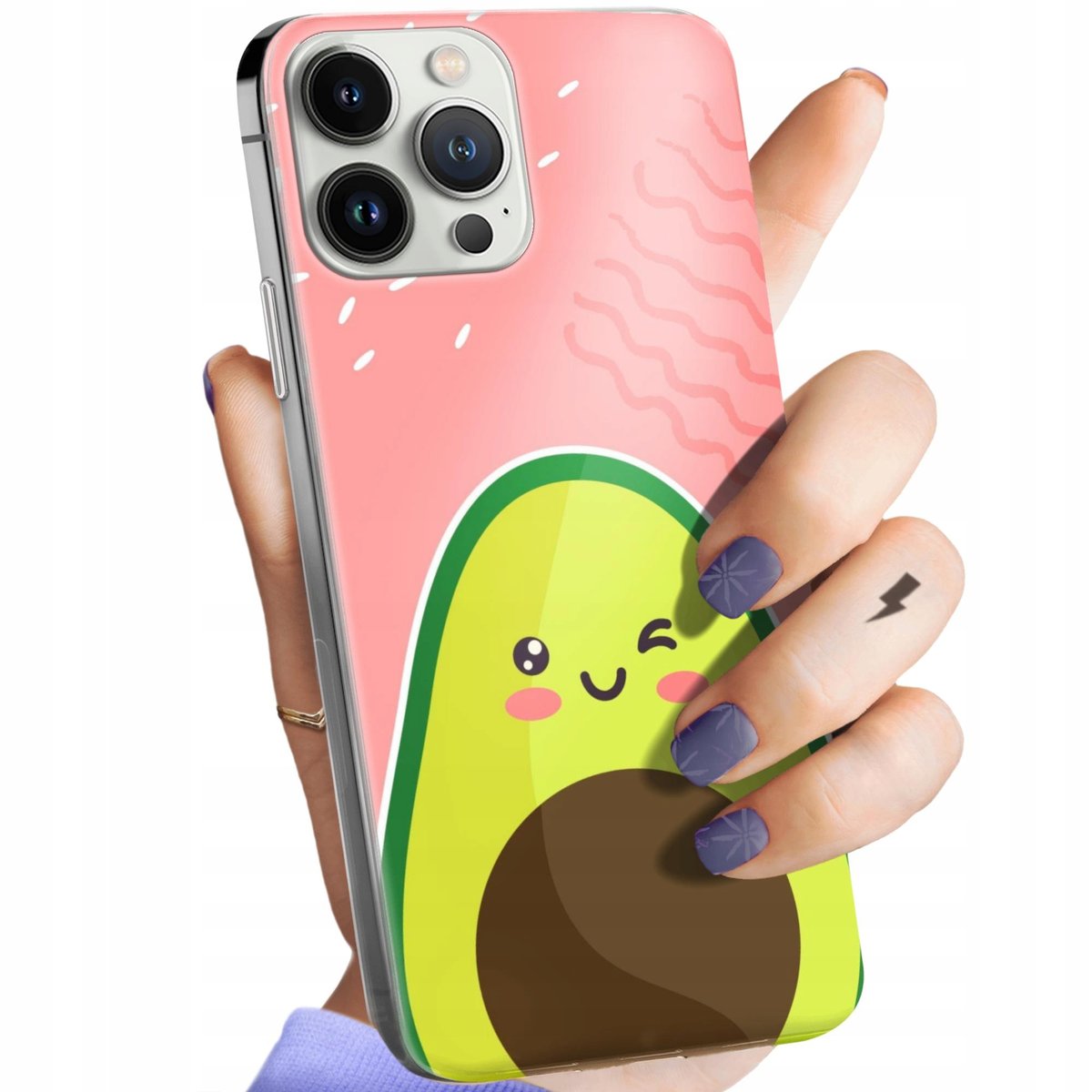 Etui Do Iphone 13 Pro Max Wzory Awokado Avocado Owoc Obudowa Pokrowiec