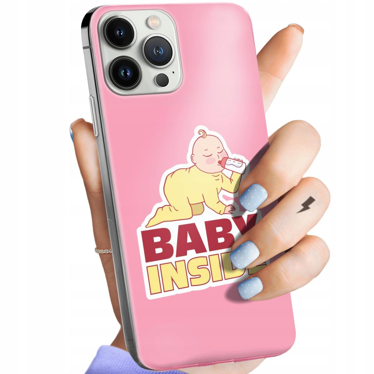 ETUI DO IPHONE 13 PRO MAX WZORY CIĄŻOWE PREGNANT BABY SHOWER OBUDOWA