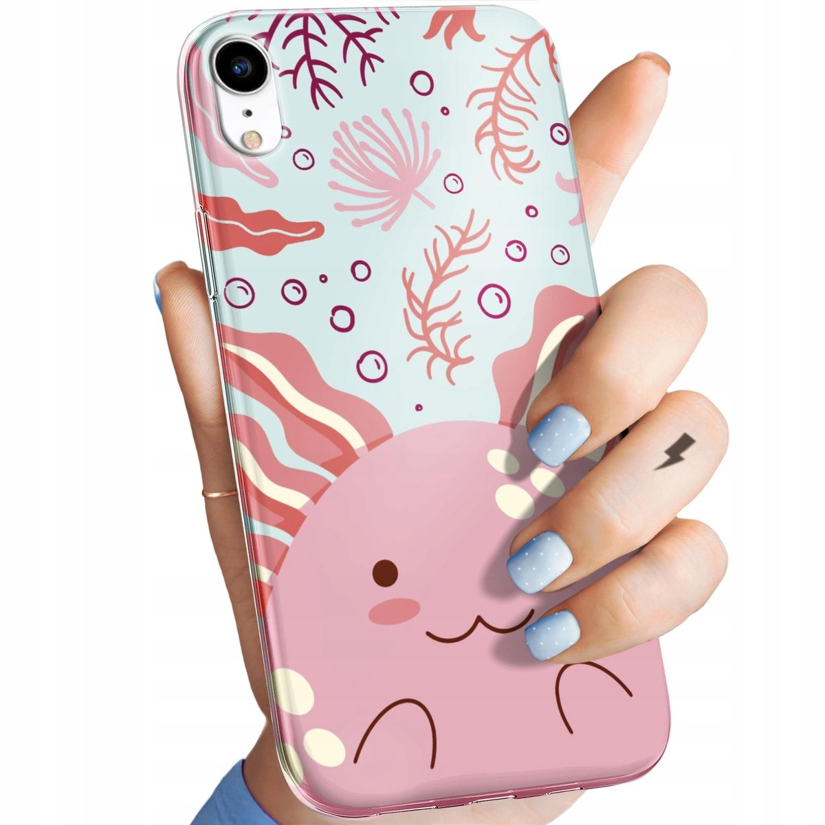 Etui Do Iphone Xr Wzory Axolotl Aksolotl Z Aksolotlem Obudowa Pokrowiec