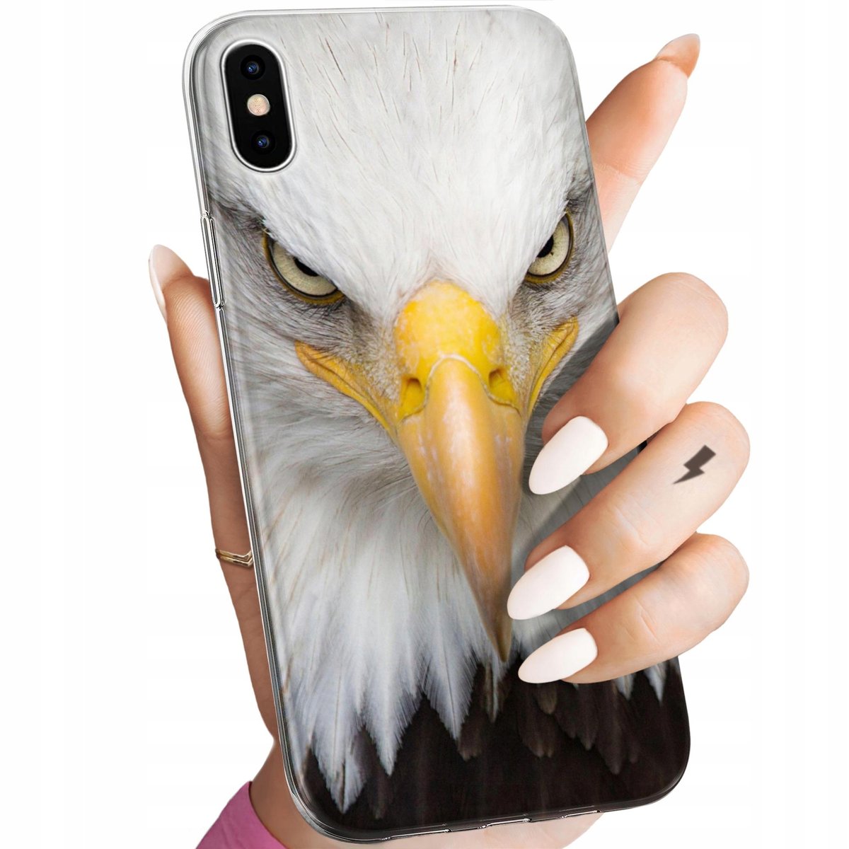 ETUI DO IPHONE XS MAX WZORY ORZEŁ SOKÓŁ EAGLE OBUDOWA POKROWIEC CASE