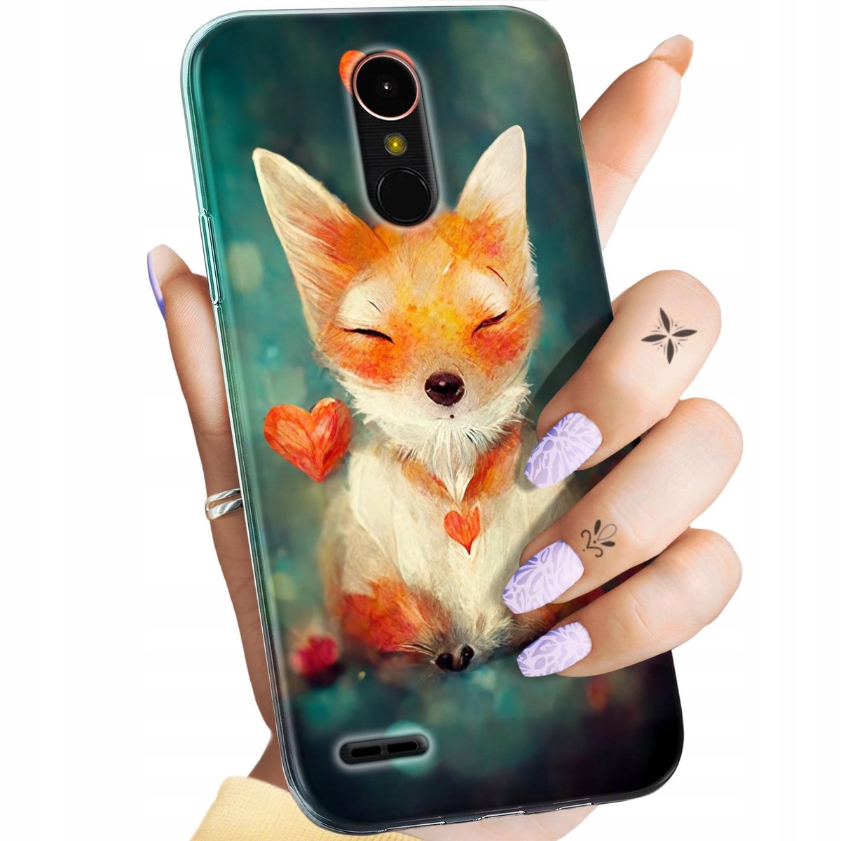 Etui Do Lg K10 2017 Wzory Liski Lisy Fox Obudowa Pokrowiec Case LG