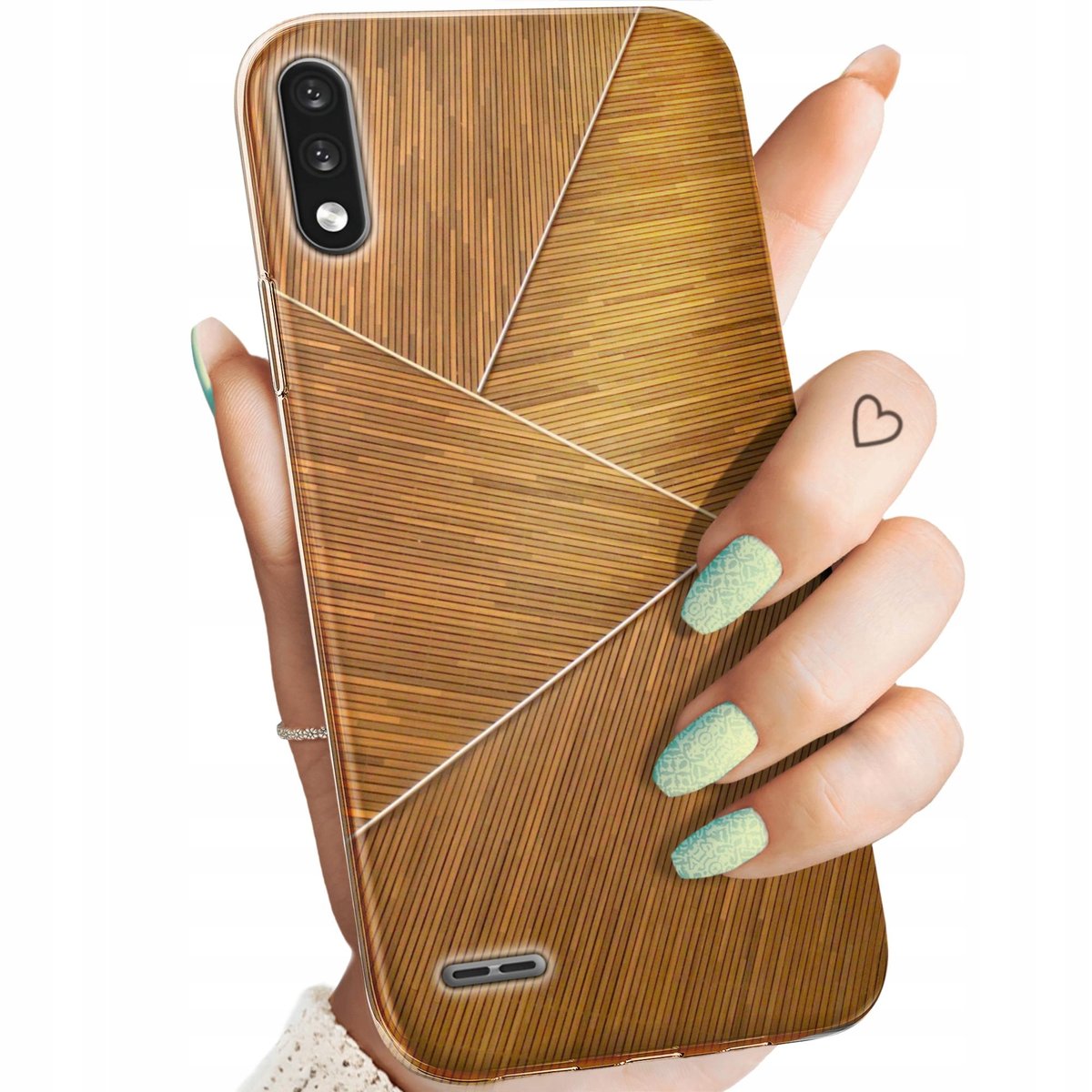 Etui Do Lg K Wzory Br Zowe Drewniane Brown Obudowa Pokrowiec Case