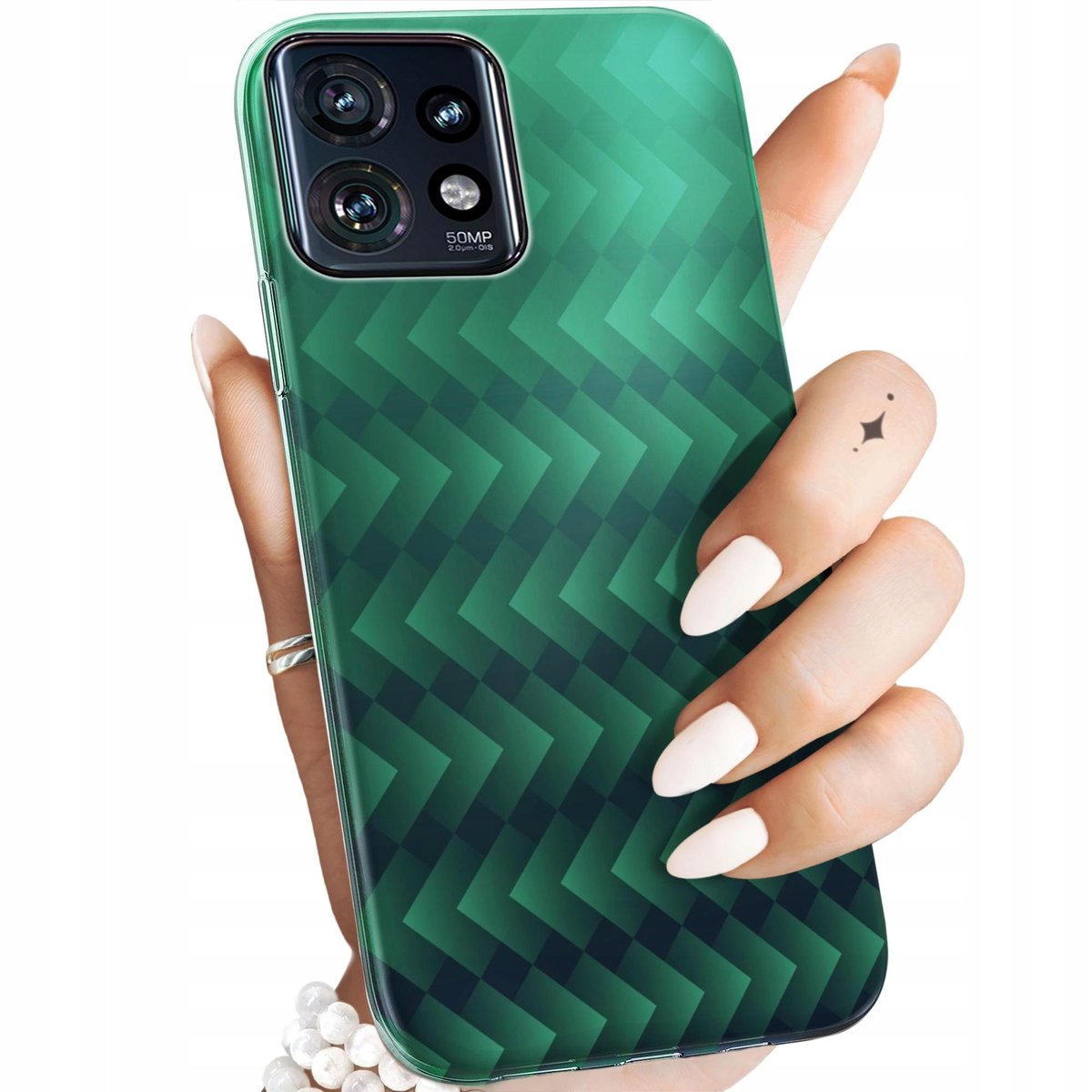 Etui Do Motorola Edge Pro Wzory Zielone Grassy Green Obudowa