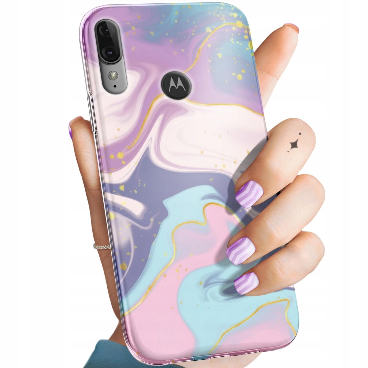 Etui Do Motorola Moto E Plus Wzory Pastele Ilustracja Kolory Obudowa