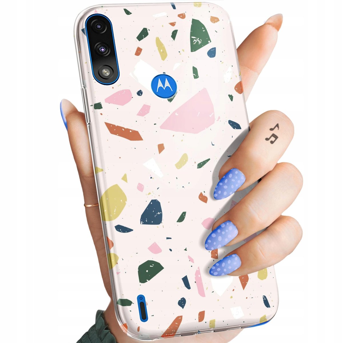 Etui Do Motorola Moto E Power Wzory Lastriko Terrazzo Terakota Obudowa