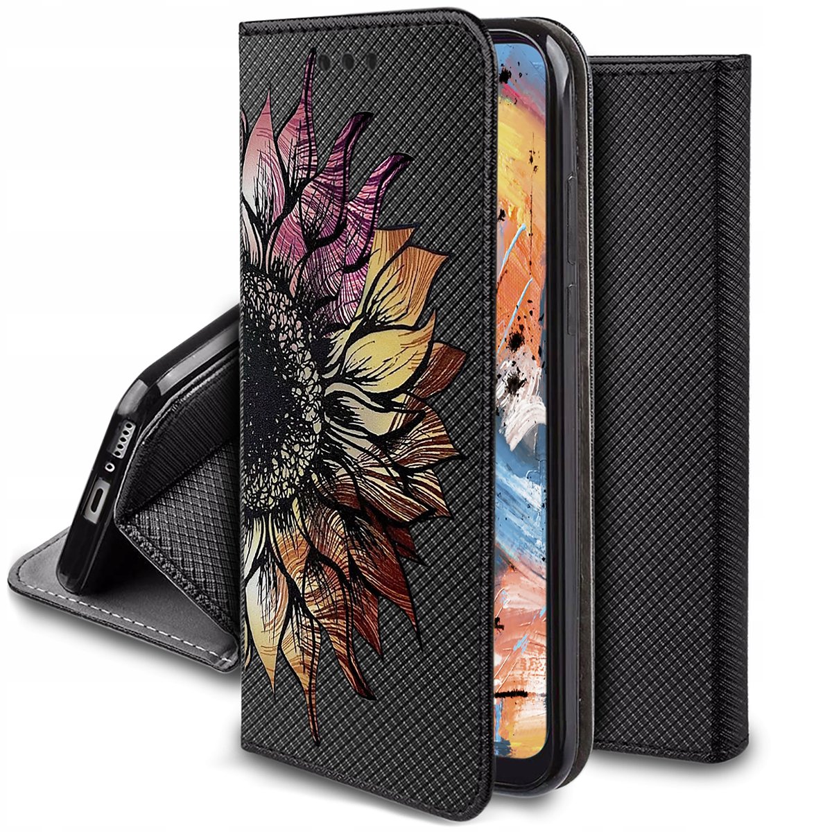 Etui Do Motorola Moto Edge 40 Neo MAGNET WZORY CASE PORTFEL Krainagsm