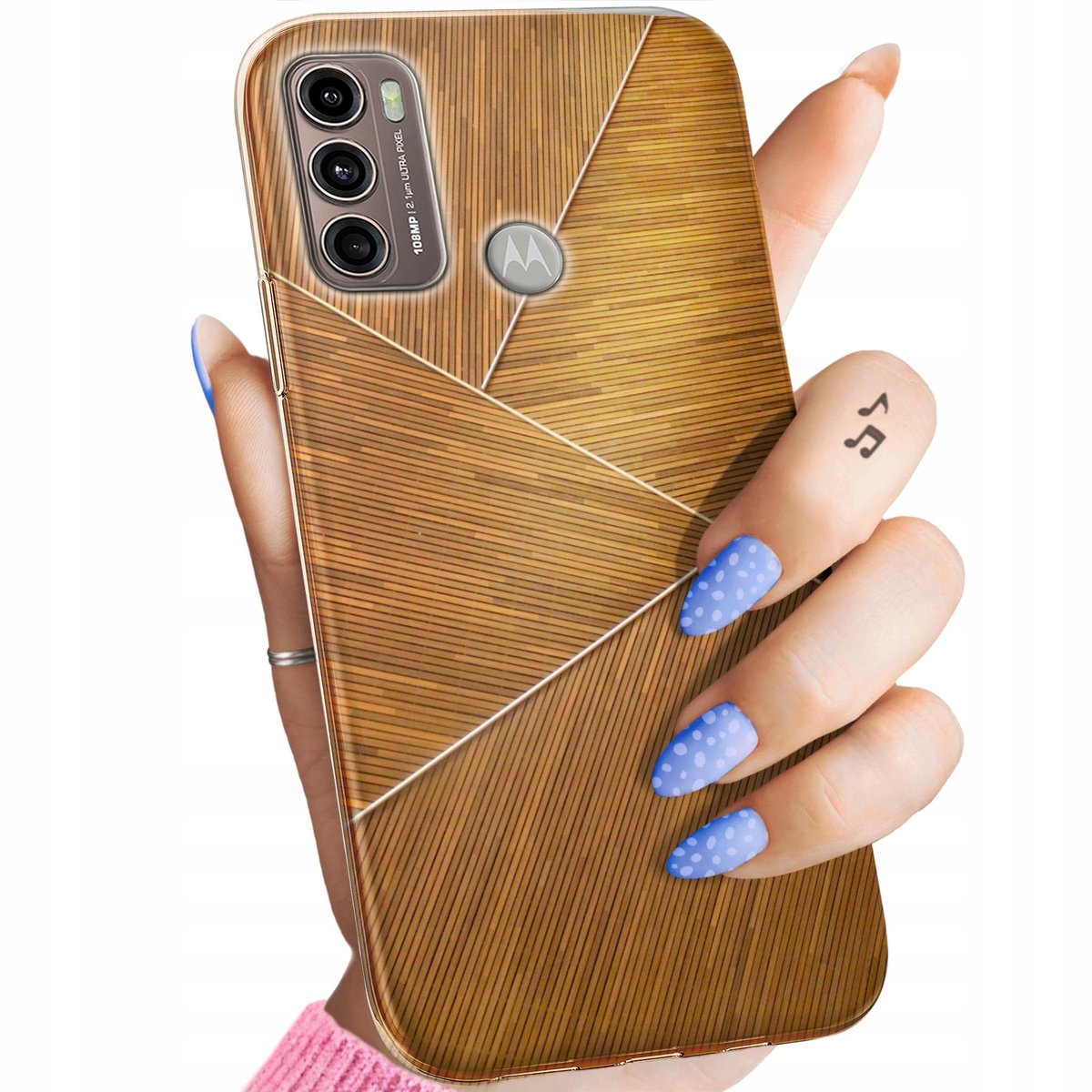 Etui Do Motorola Moto G Wzory Br Zowe Drewniane Brown Obudowa